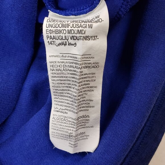 Under Armour Youth M Blue Hoodie With Two-Tone Design & Logo On Chest - Picture 10 of 10